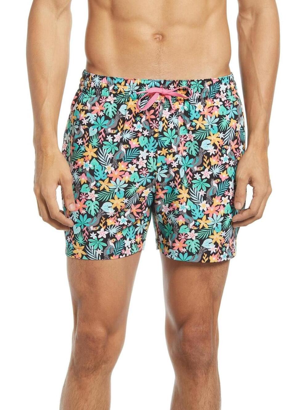 Chubbies Men's Classic 5.5" Swim Trunks, Medium , Bloomerangs